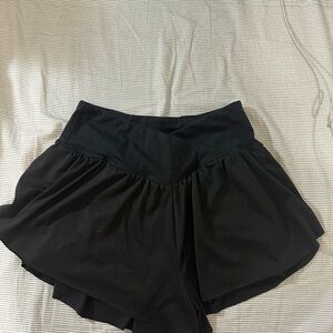 Elegant Black Women's Athletic Shorts